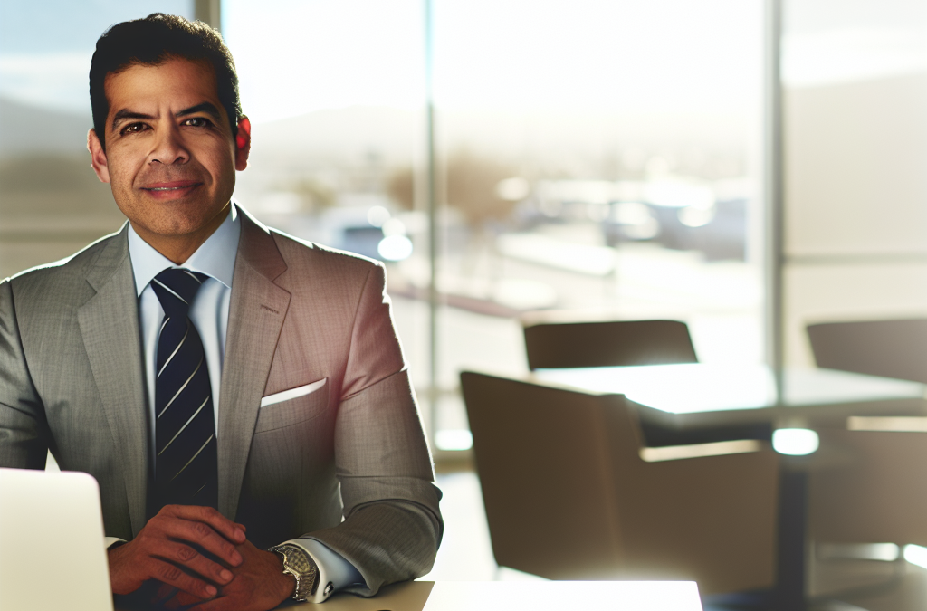 Professional career support consultant in a modern office offering second-chance employment guidance