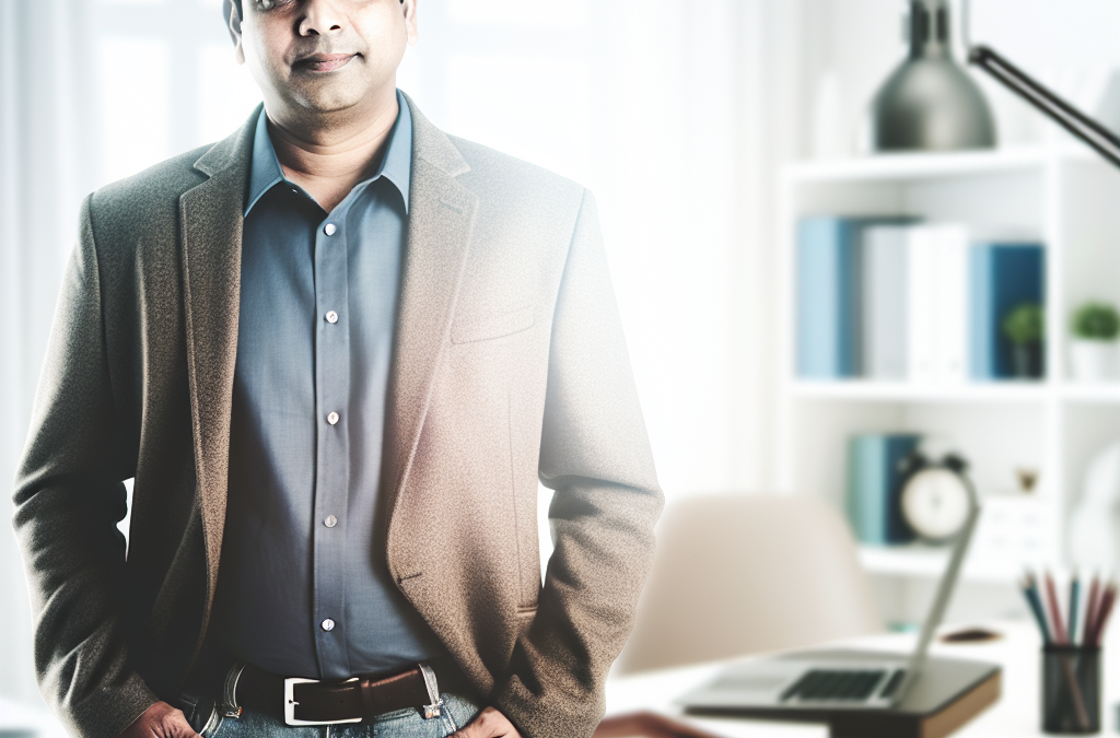 Professional entrepreneur in a modern office representing career rebuilding and second chance employment support